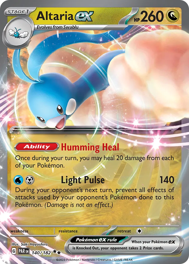 Altaria ex from SV04: Paradox Rift - Pokemon