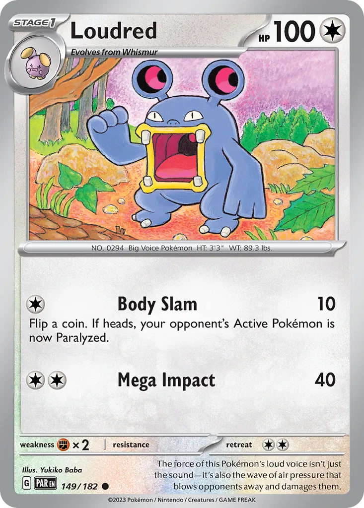 Loudred — SV04: Paradox Rift — Pokémon