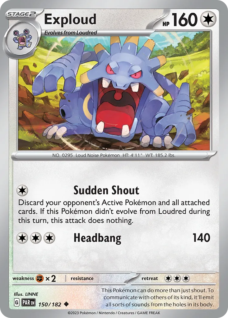 Exploud — SV04: Paradox Rift — Pokémon