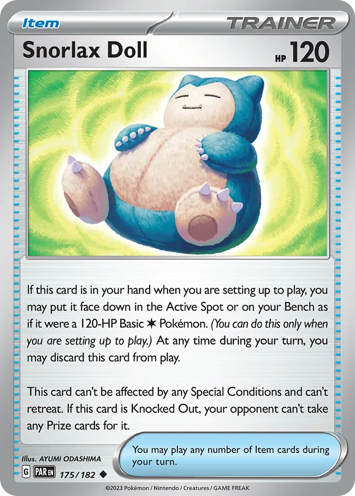 Snorlax Doll — SV04: Paradox Rift — Pokemon