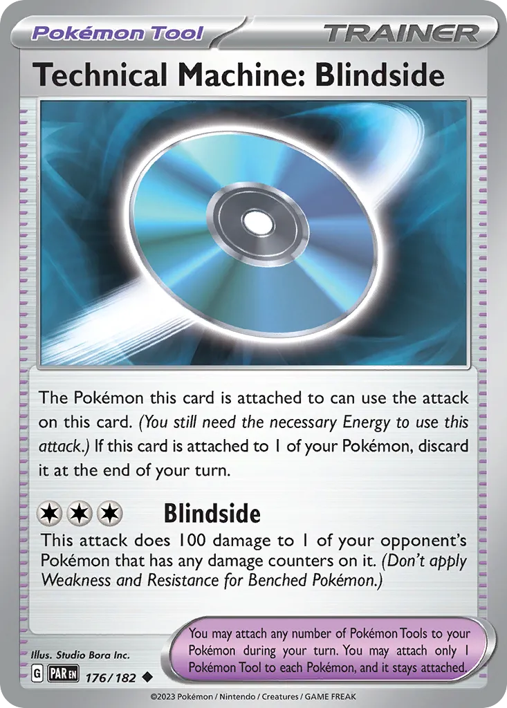 Technical Machine: Blindside from SV04: Paradox Rift - Pokemon