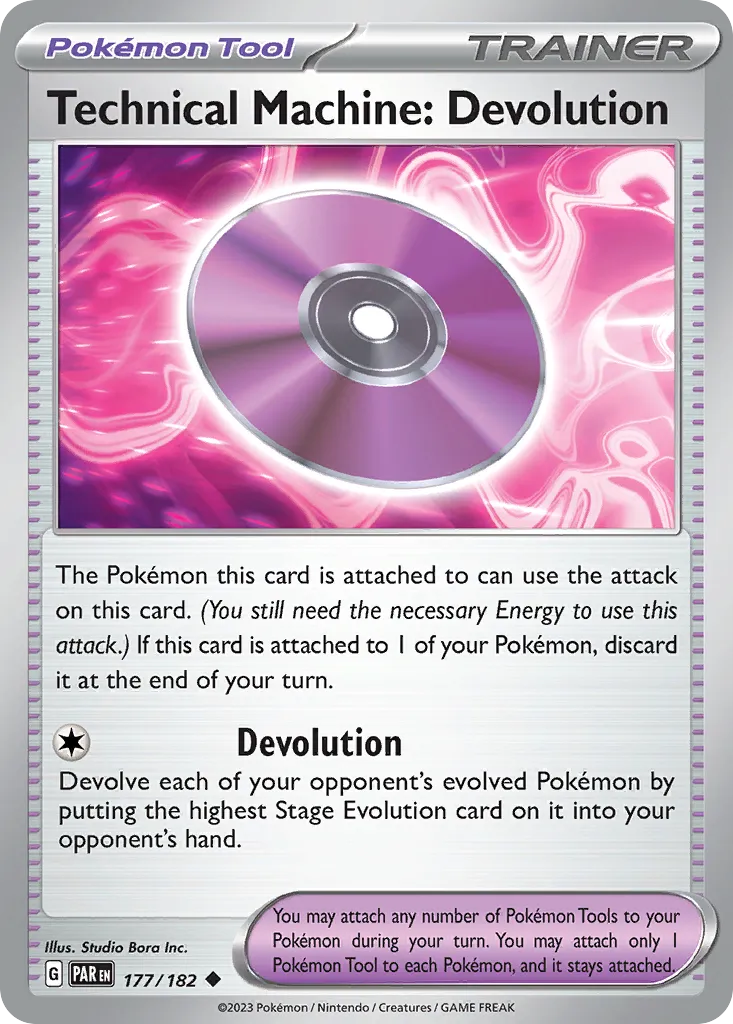Capsule Technique: Dés-Évolution — SV04: Paradox Rift — Pokémon