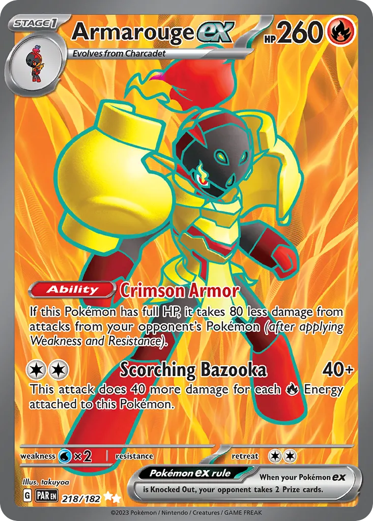 Carmadura ex — SV04: Paradox Rift — Pokémon