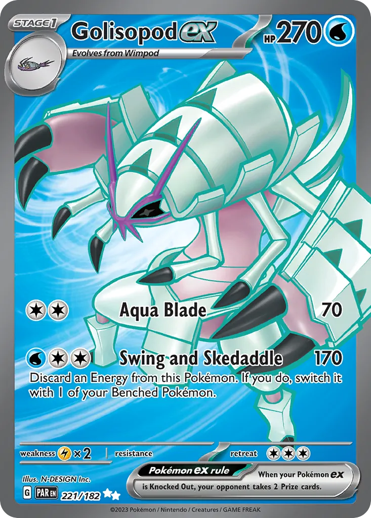 Golisopod ex — SV04: Paradox Rift — Pokemon