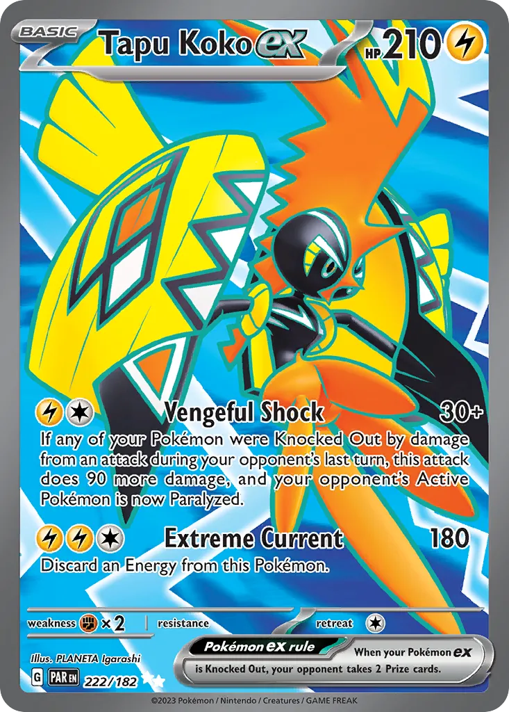 Tapu Koko ex — SV04: Paradox Rift — Pokemon