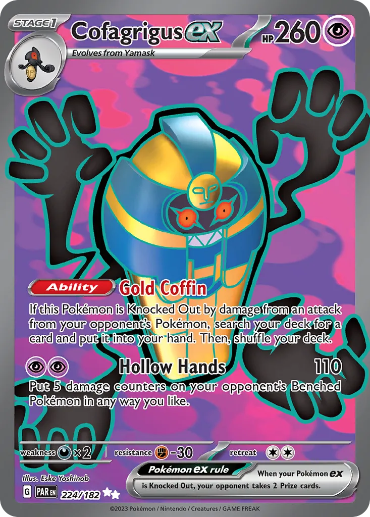 Tutankafer ex — SV04: Paradox Rift — Pokemon