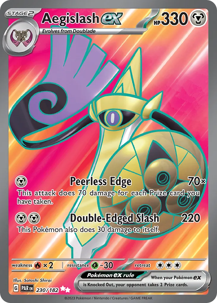 Aegislash ex — SV04: Paradox Rift — Pokémon