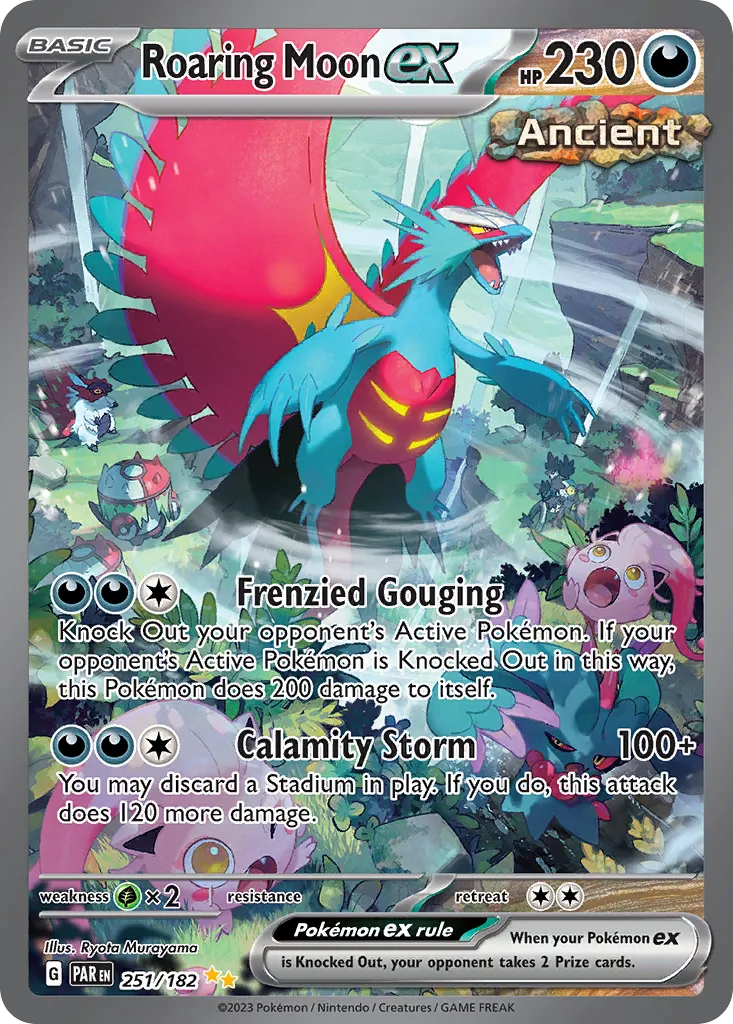 Roaring Moon ex — SV04: Paradox Rift — Pokemon