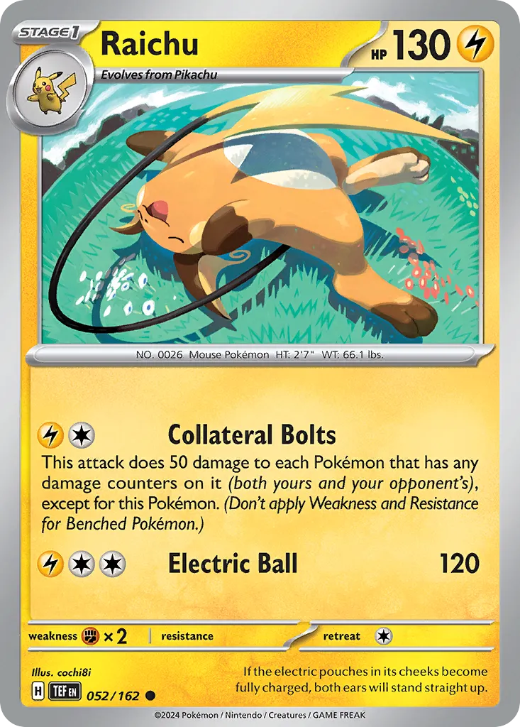 Raichu — SV05: Temporal Forces — Pokémon