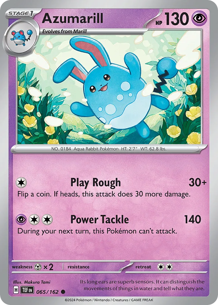 Azumarill — SV05: Temporal Forces — Pokemon