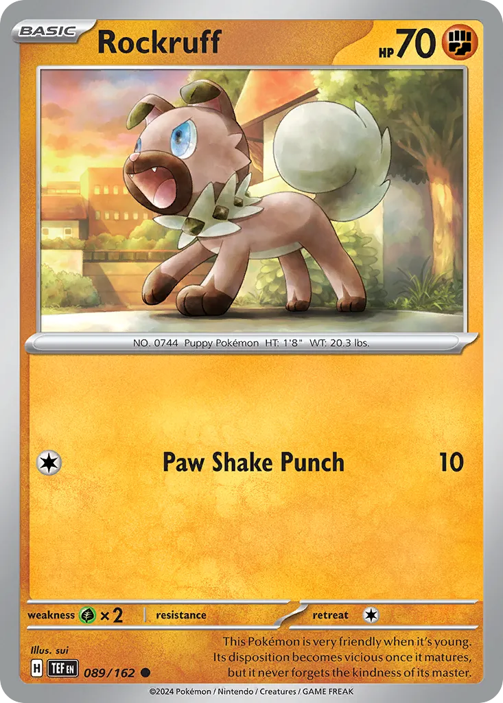 Rockruff — SV05: Temporal Forces — Pokémon