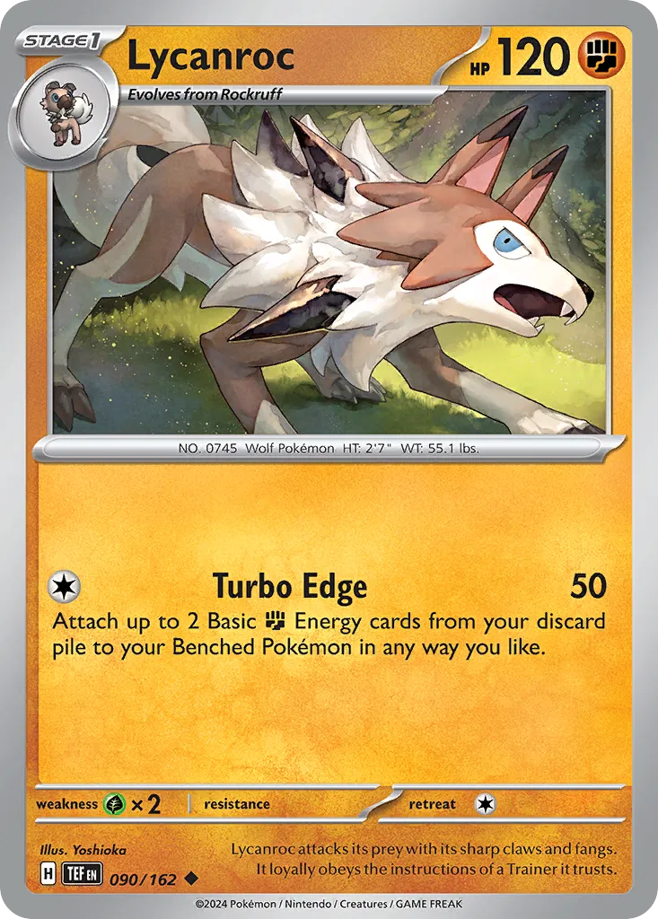 Lycanroc — SV05: Temporal Forces — Pokemon