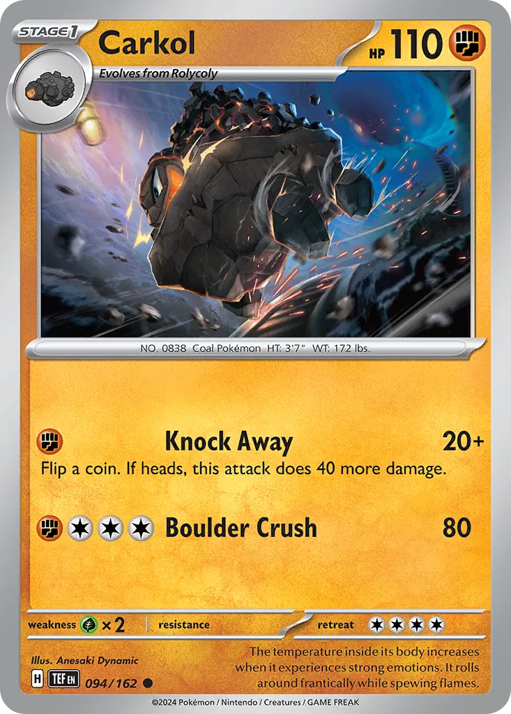 Carkol — SV05: Temporal Forces — Pokémon