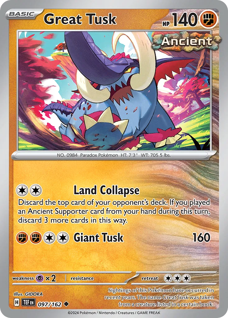 Great Tusk — SV05: Temporal Forces — Pokémon