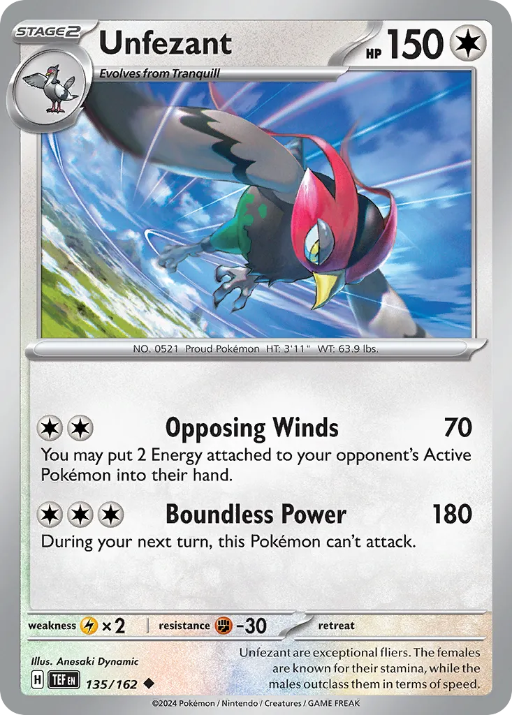 Unfezant — SV05: Temporal Forces — Pokémon
