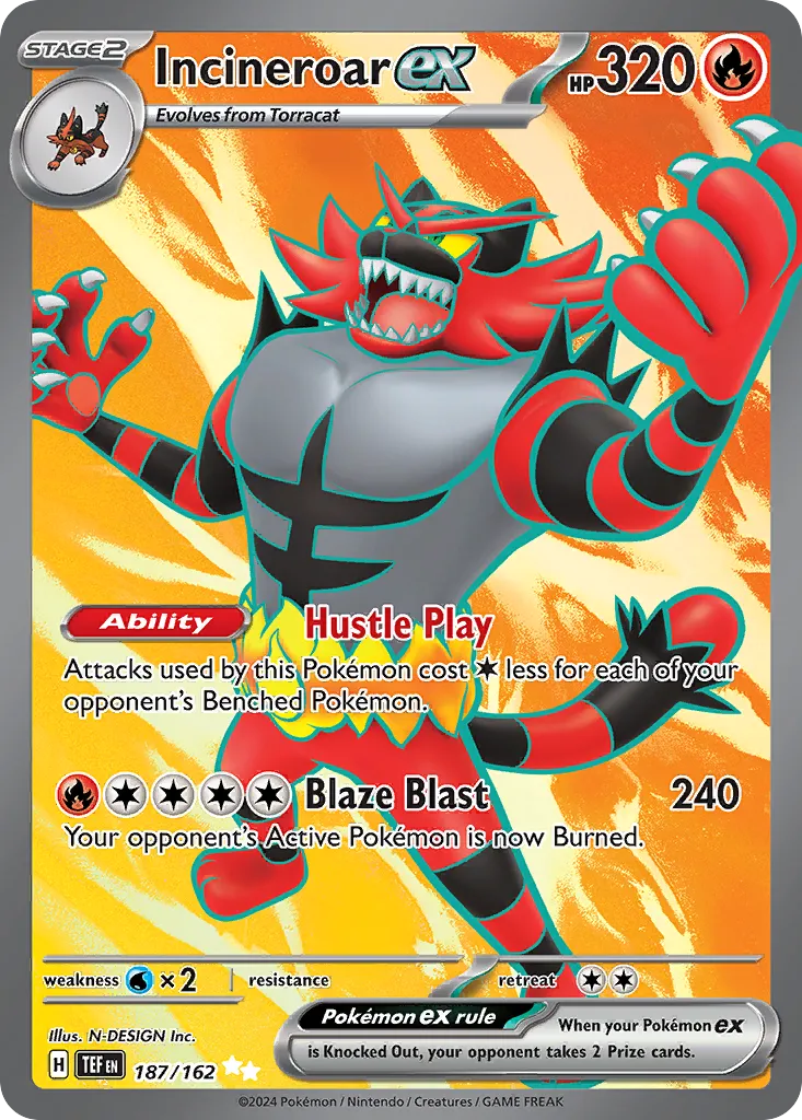 Incineroar ex — SV05: Temporal Forces — Pokémon