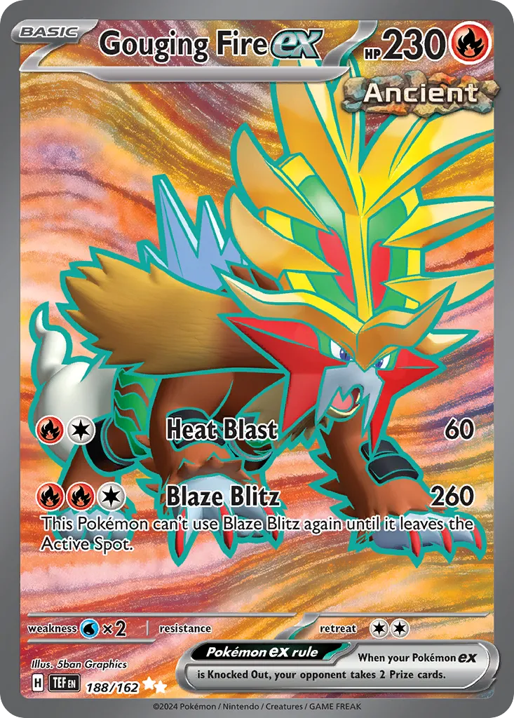 Gouging Fire ex — SV05: Temporal Forces — Pokémon