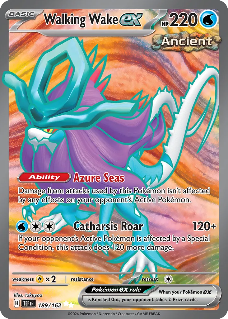 Walking Wake ex — SV05: Temporal Forces — Pokémon