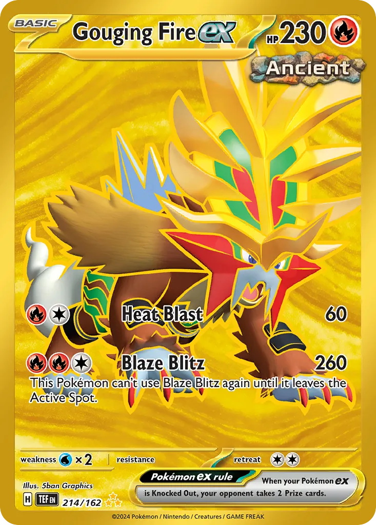 Gouging Fire ex — SV05: Temporal Forces — Pokémon