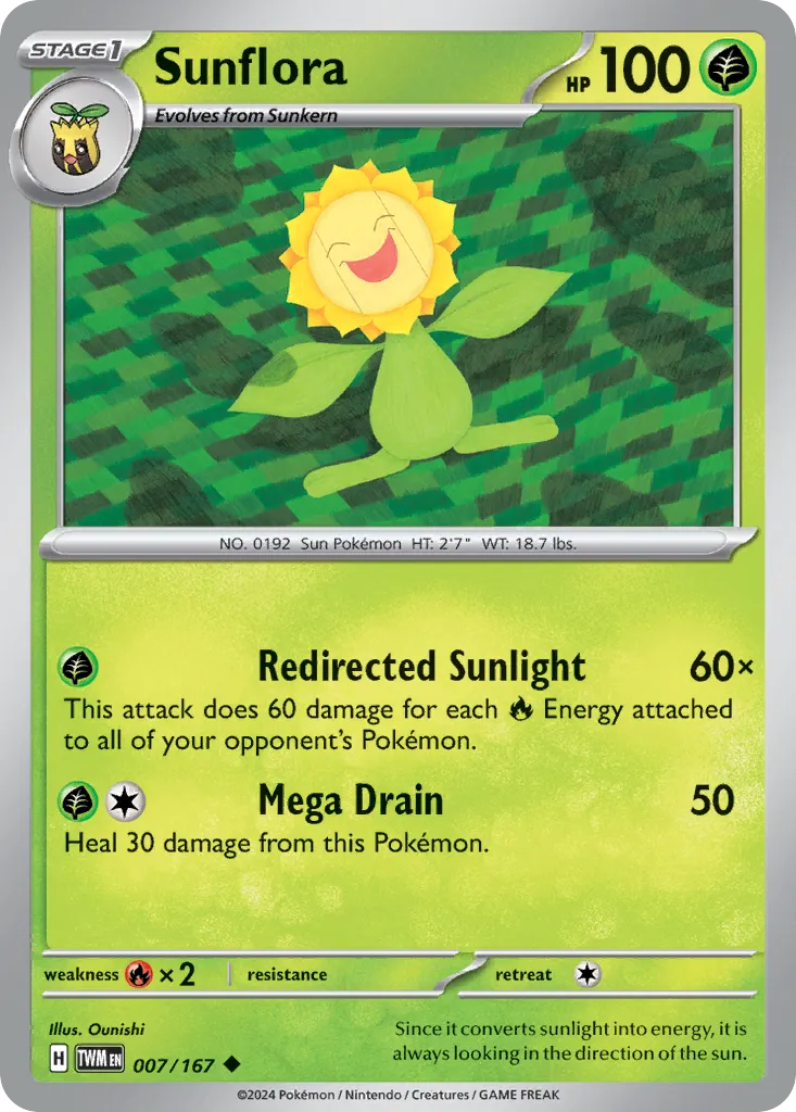 Sunflora — SV06: Twilight Masquerade — Pokémon