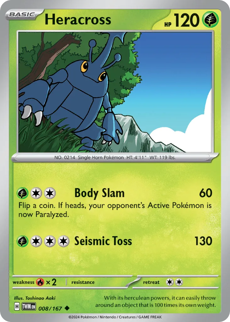 Heracross — SV06: Twilight Masquerade — Pokémon