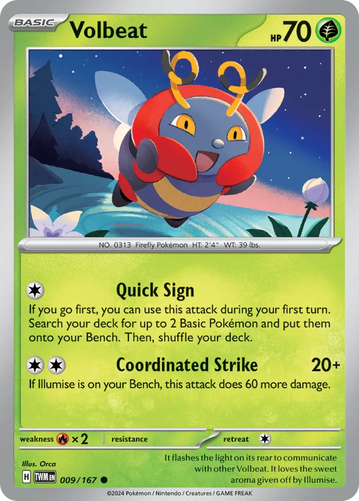 Volbeat — SV06: Twilight Masquerade — Pokémon