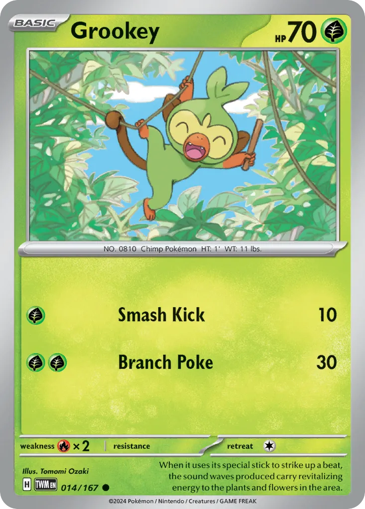 Grookey — SV06: Twilight Masquerade — Pokémon
