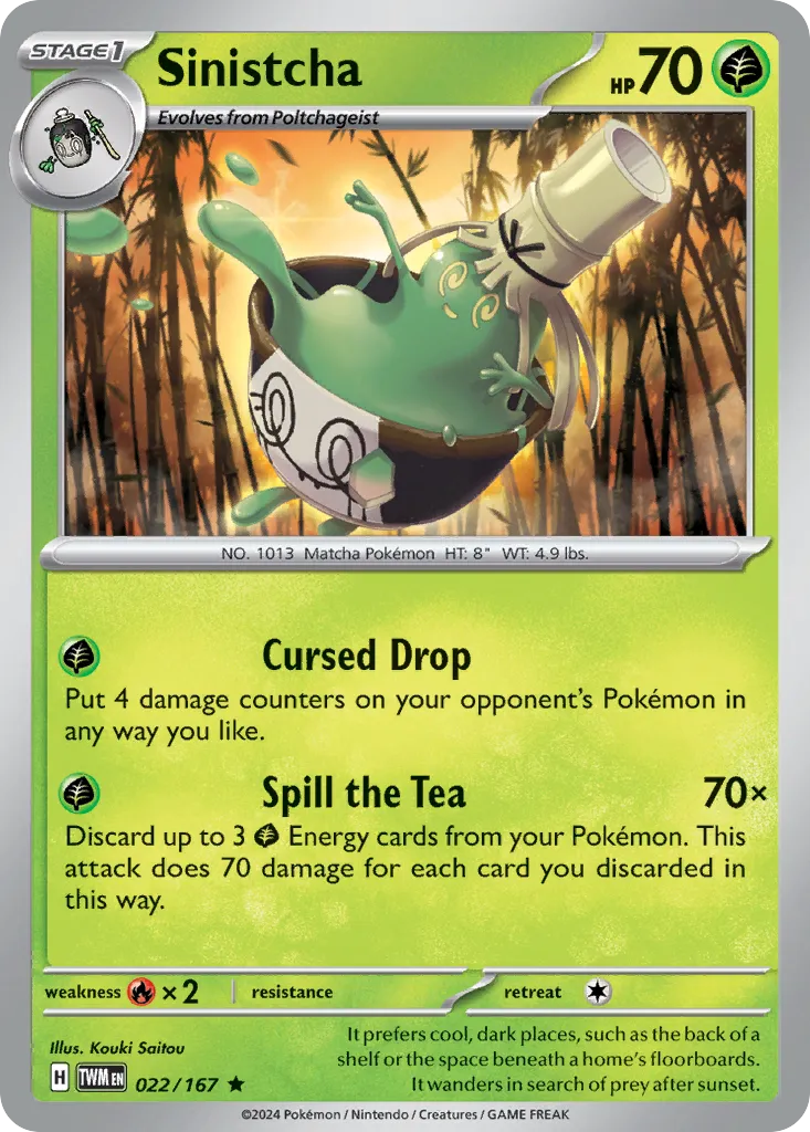 Sinistcha — SV06: Twilight Masquerade — Pokémon