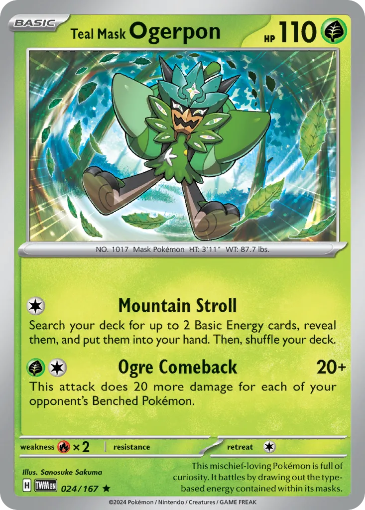 Teal Mask Ogerpon — SV06: Twilight Masquerade — Pokémon