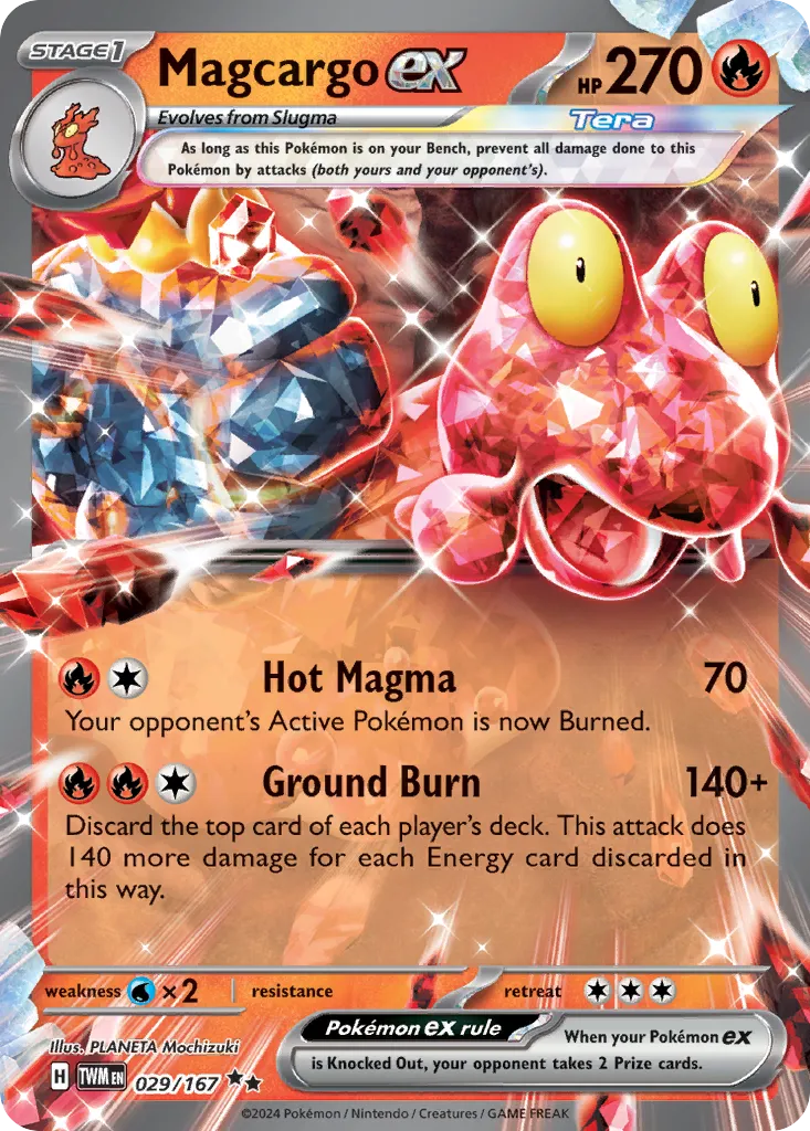 Magcargo ex — SV06: Twilight Masquerade — Pokémon