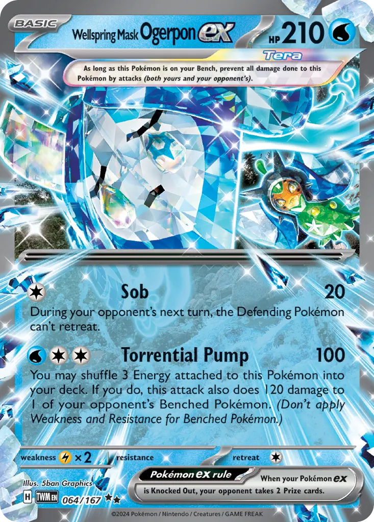 Wellspring Mask Ogerpon ex — SV06: Twilight Masquerade — Pokemon