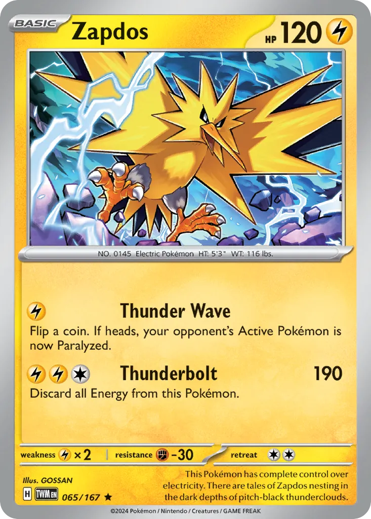 Zapdos — SV06: Twilight Masquerade — Pokémon