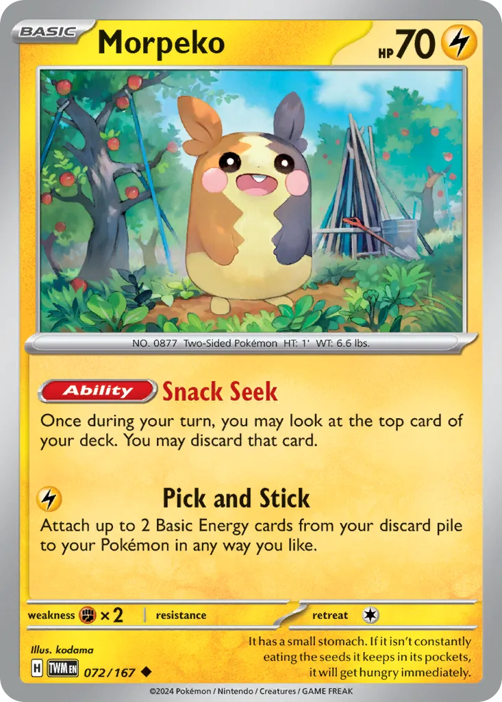 Morpeko — SV06: Twilight Masquerade — Pokémon