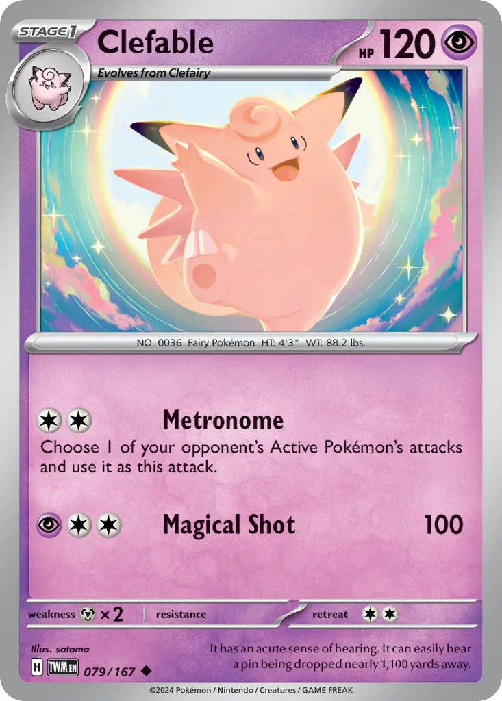 Clefable — SV06: Twilight Masquerade — Pokémon