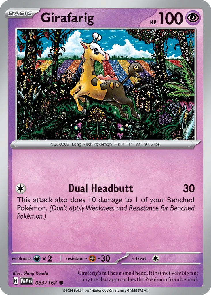 Girafarig — SV06: Twilight Masquerade — Pokémon