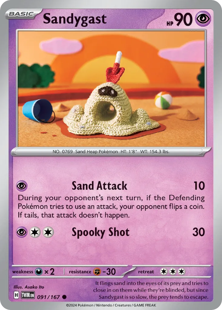 Sandygast from SV06: Twilight Masquerade - Pokemon