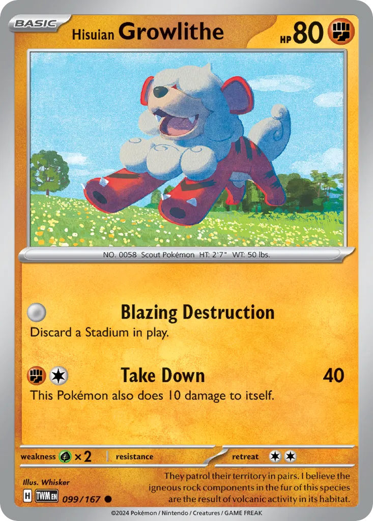 Caninos de Hisui — SV06: Twilight Masquerade — Pokémon