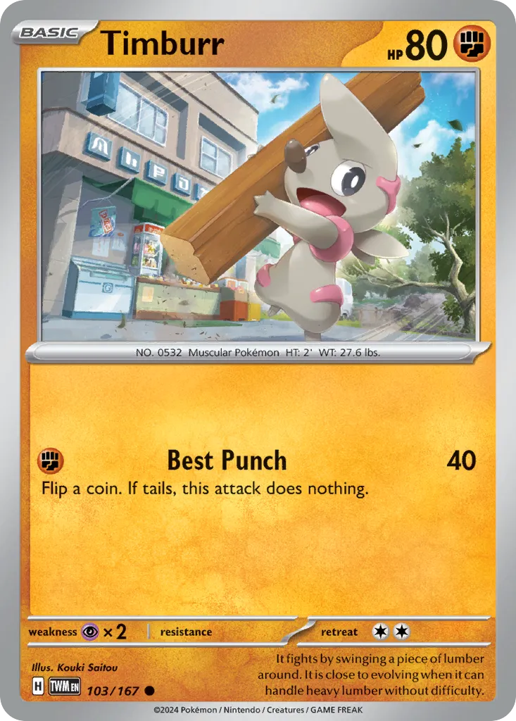 Timburr — SV06: Twilight Masquerade — Pokémon