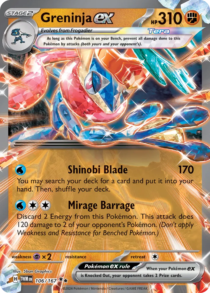 Greninja ex — SV06: Twilight Masquerade — Pokemon