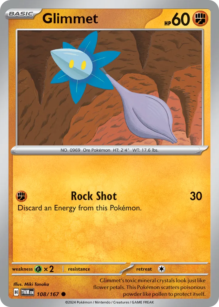 Glimmet — SV06: Twilight Masquerade — Pokémon