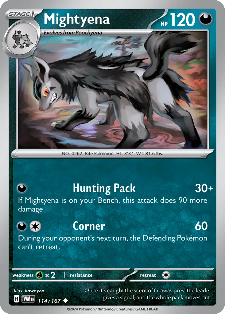 Mightyena — SV06: Twilight Masquerade — Pokémon
