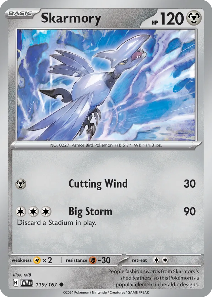 Skarmory — SV06: Twilight Masquerade — Pokémon
