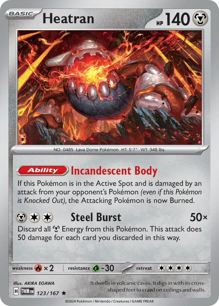 Heatran — SV06: Twilight Masquerade — Pokémon