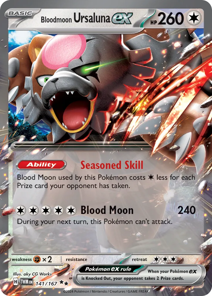 Bloodmoon Ursaluna ex — SV06: Twilight Masquerade — Pokémon