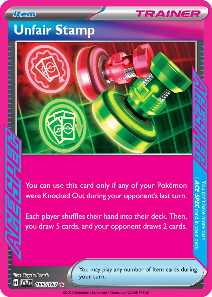 Unfair Stamp from SV06: Twilight Masquerade - Pokemon