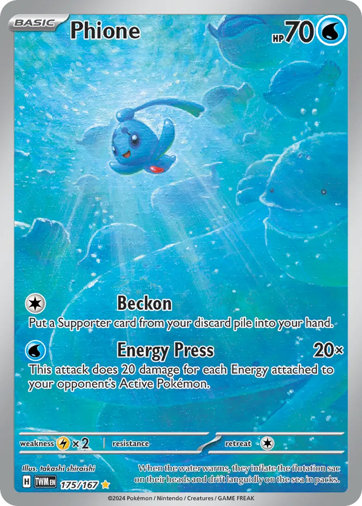 Phione — SV06: Twilight Masquerade — Pokémon