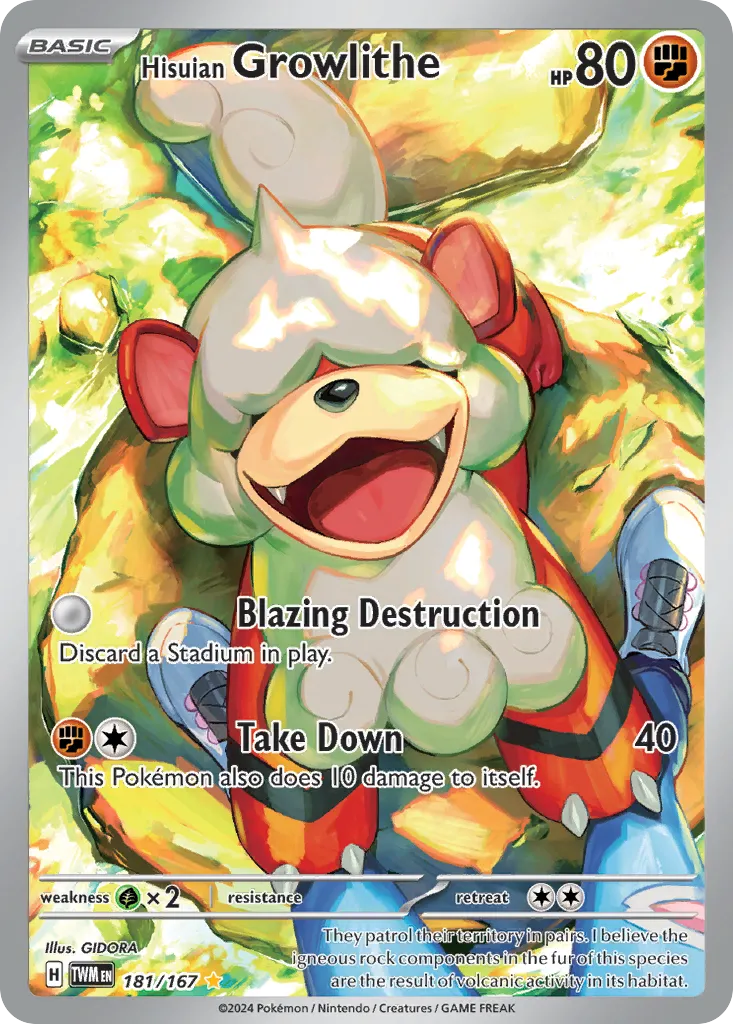 Hisuian Growlithe — SV06: Twilight Masquerade — Pokémon
