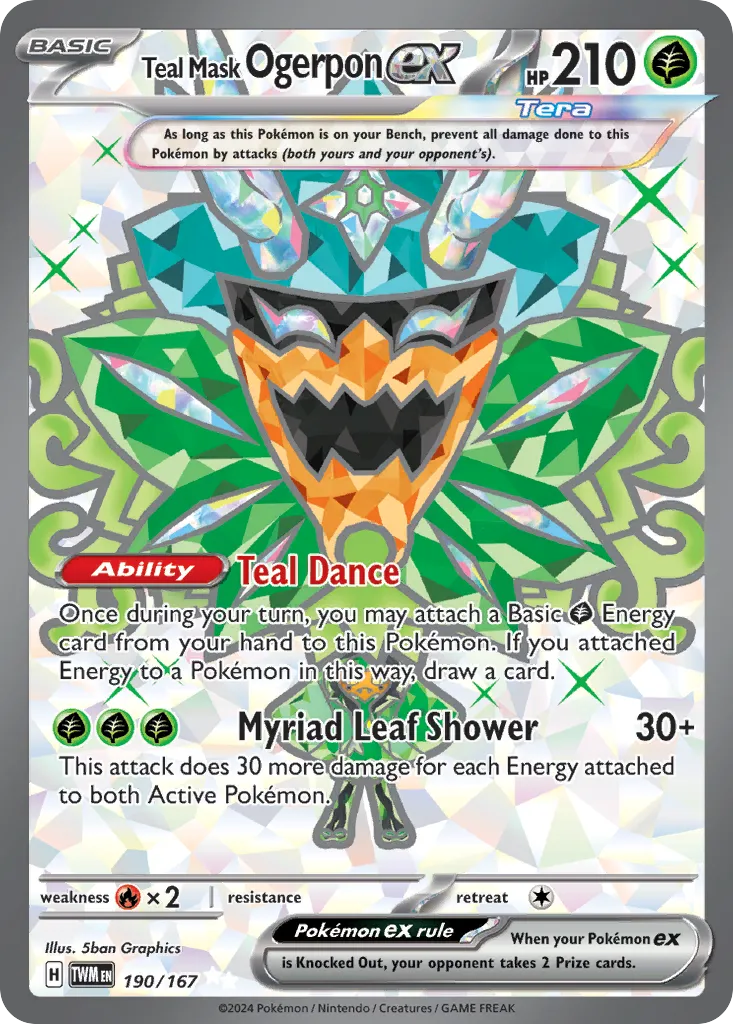 Teal Mask Ogerpon ex — SV06: Twilight Masquerade — Pokémon