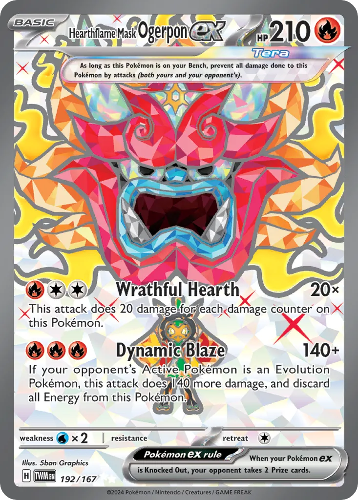Hearthflame Mask Ogerpon ex — SV06: Twilight Masquerade — Pokémon