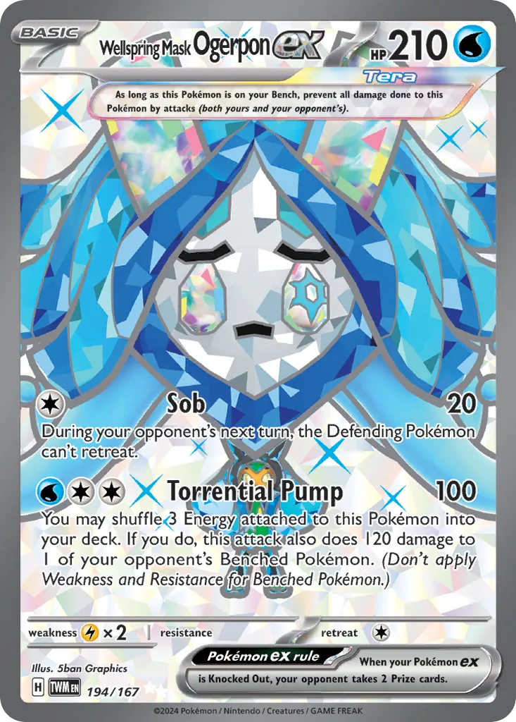 Wellspring Mask Ogerpon ex — SV06: Twilight Masquerade — Pokemon